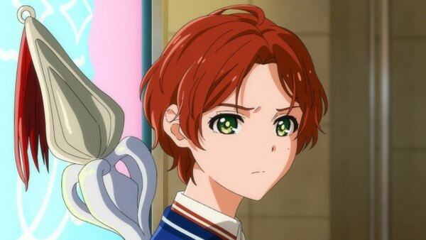 orangeotd's tweet image. the orange anime character of the day is momoe sawaki from wonder egg priority! she's trans (heavily implied)!