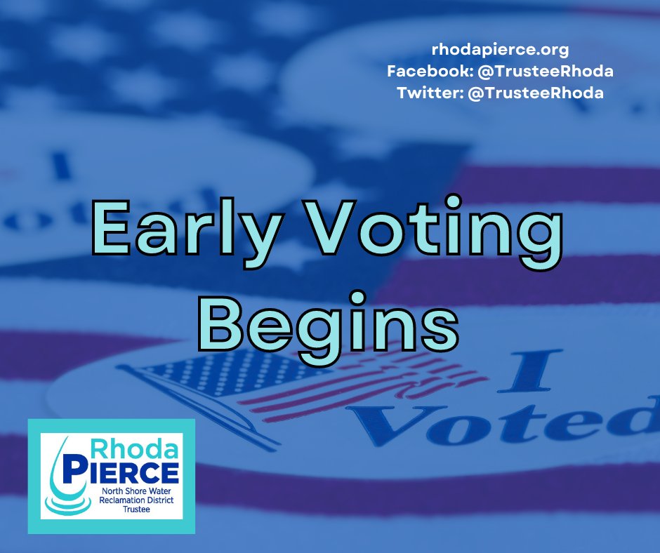 TrusteeRhoda's tweet photo. 🗳️ Early voting has started! Registered voters can vote now at the Lake County Clerk's Office in the Lake County Main Courthouse Lobby through Oct. 21, Mon. – Fri. from 9 a.m. to 5 p.m. Starting Oct. 24, early voting will expand to a number of sites...(1/2) https://t.co/v9WZjSSllZ