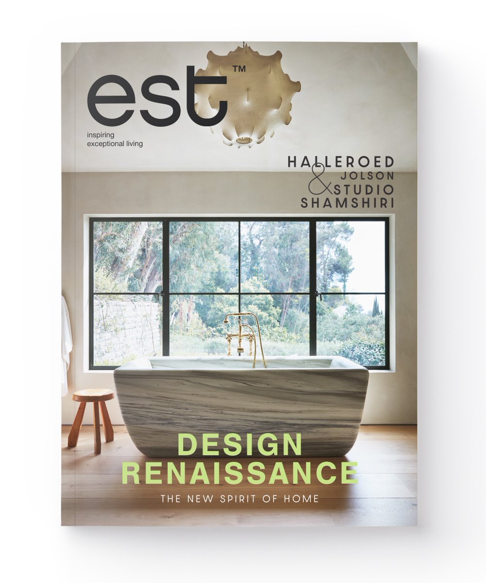 est_living's tweet photo. LIVE NOW | Design Renaissance
FREE DOWNLOAD EST MAGAZINE ISSUE #46: https://t.co/HNu7FwIRhT
#design #architecture #interiordesign #love #homedecor #style #designer #magazine #free #new #live #news #inspiration #homedesign #freedownload https://t.co/x2M6vGXIMf