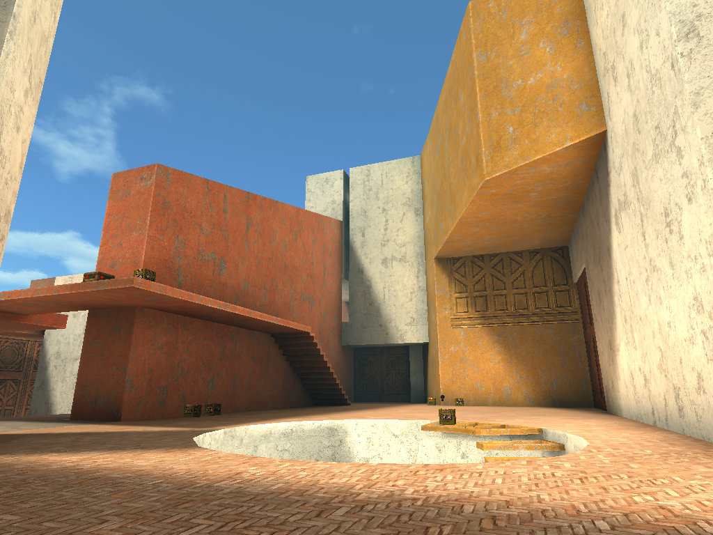 radiatoryang's tweet photo. new Quake map: "There's a Certain Slant of Light" ... info, design notes, inspirations, screenshots, and download link here -- https://t.co/Sf3LTWTCnt https://t.co/wWhP7Ksinl