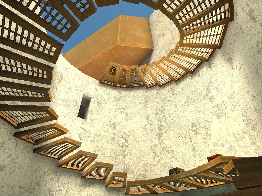 radiatoryang's tweet photo. new Quake map: "There's a Certain Slant of Light" ... info, design notes, inspirations, screenshots, and download link here -- https://t.co/Sf3LTWTCnt https://t.co/wWhP7Ksinl