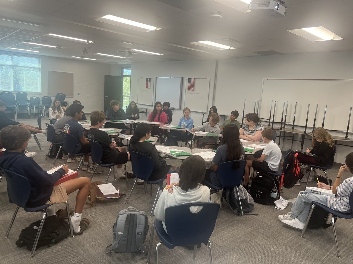 Another successful Socratic Seminar discussion in the books!  Student-led conversations about the short story Flowers for Algernon <a href="/oakhillslions/">The Lions Den</a>