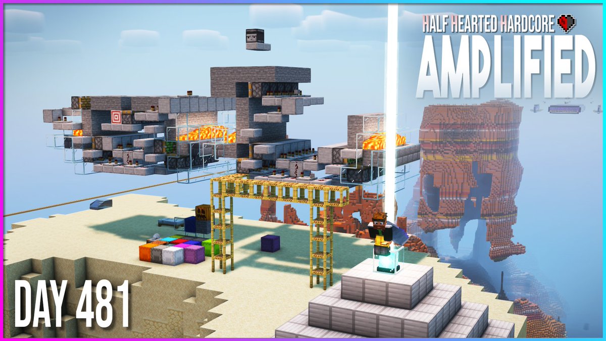 BrunoDanUy's tweet photo. Made it to day 481 on Half Hearted Hardcore AMPLIFIED!

Rescued an Allay, found a Geode, and started building a stone generator... almost done!

Thanks @Pixlriffs @delenne_russell @f9rezende for the raids!
Went to @Jessimama_ https://t.co/TGr3LOndDz