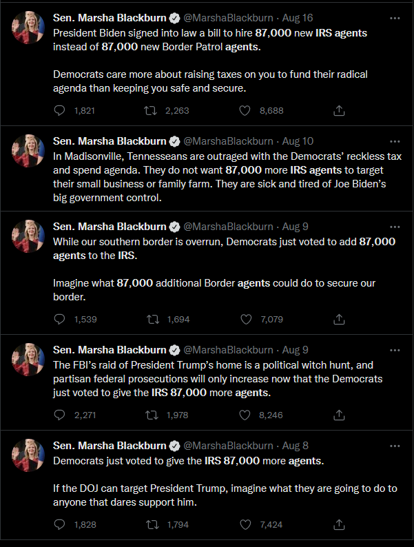 ShitzN_Giggles's tweet photo. @MarshaBlackburn If you repeat the lie, some might be convinced it's the truth. #RepublicanStrategy https://t.co/b2XIABYReH