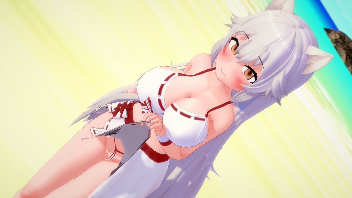 海辺にホッキョクギツネちゃんと遊びに行った (1/2) 