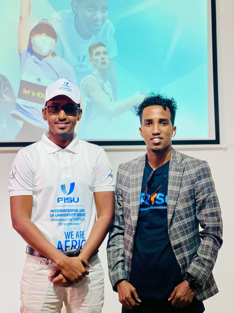yahyesefle's tweet photo. Very glad to participate today International day of university sports organized by  @SUSFSomalia which is held at @iRiseHub

Thanks to my director @wehlie_ahmed, @FISU Amb to somalia who have shared us important info about health campus and university sport info.

#LetsIDUS2022 https://t.co/TBUbpxDqZT