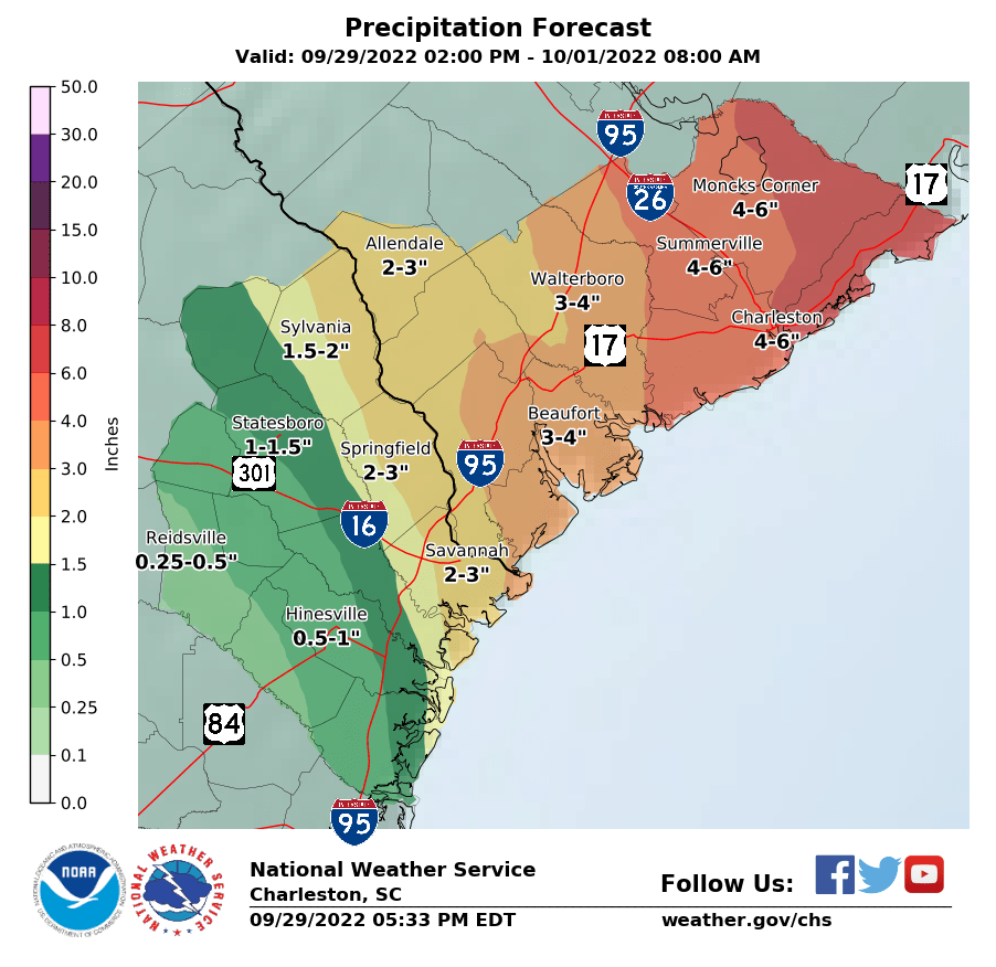 NWS Charleston, SC on Twitter "Rain has begun to fall across the