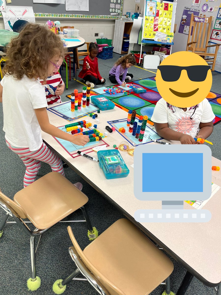 kinbaucom's tweet photo. We built city towers today while learning how to count and use our math talk. @baucomes https://t.co/QIVfuRvoOG