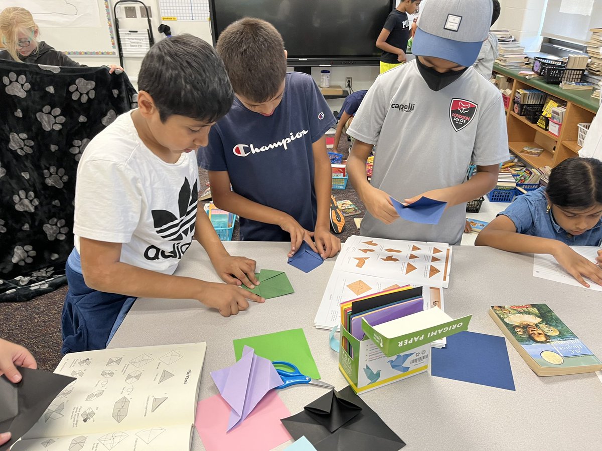 Origami is a great way for students to practice following written directions, collaboration, critical thinking and creativity. <a href="/GoshenPostES/">Goshen Post ES</a>