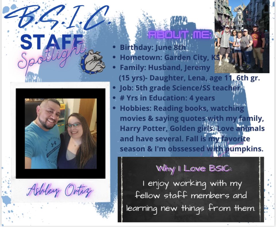 BSIC_BULLDOGS's tweet photo. Our Staff Spotlights this week are Ashley Ortiz and Maria Marquez! https://t.co/uxVQVL9yDM