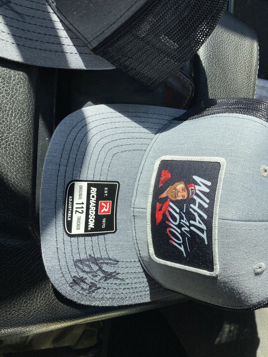 AlexDodge1's tweet photo. @SpotterBrett  
Thanks for the signed hats.  DBC is a can’t miss every time a new episode comes out.  @Shylon13 https://t.co/k3hp8NaD3I