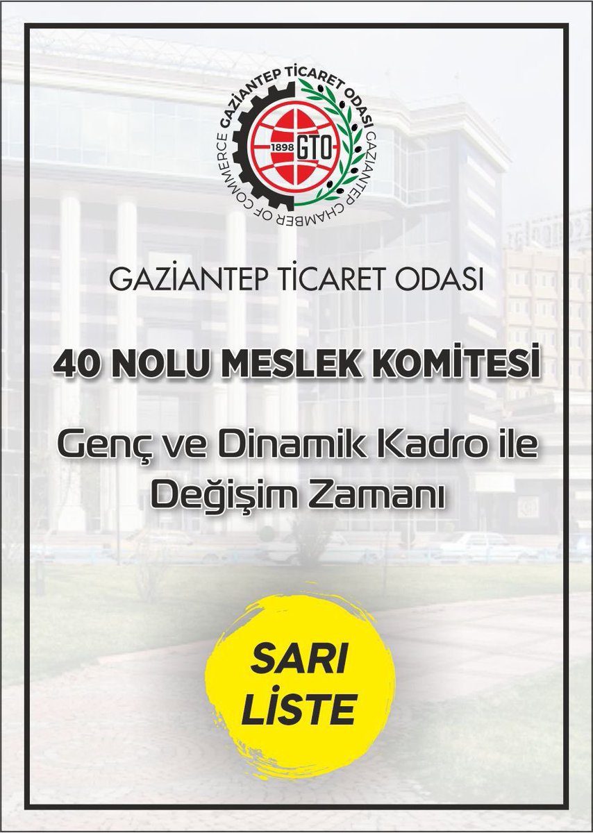 gagikad's tweet photo. GAGİKAD Yönetim Kurulu Başkan yardımcımız Sayın Evren Tuğsuz Ticaret odamız 40. Meslek komitesinde Sarı listeden adayımızdır. Tüm seçmenleri oy kullanmaya davet ediyoruz . 
@gagikad @dr_beryl https://t.co/RCv8kF3Ivl