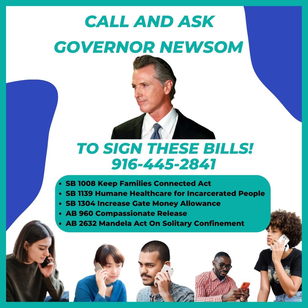 One more day left to call and ask @CAgovernor @GavinNewsom to sign these bills waiting on his desk! So pick up your phones and call 916-445-2841 and tell Governor Newsom why these bills matter and why he should sign these bills!