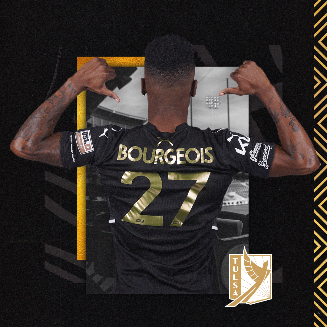 FC Tulsa (@fctulsa) on Twitter photo From one captain to another.
In honor of Eugene Quaynor who wore No. 27 for <a href="/ORUMSoccer/">ORU Men's Soccer</a>, <a href="/Boushwa22/">Bradley Bourgeois</a> will wear 27 on his back this weekend in the club's match vs <a href="/IndyEleven/">Indy Eleven</a>.
#27 From one captain to another.
In honor of Eugene Quaynor who wore No. 27 for <a href="/ORUMSoccer/">ORU Men's Soccer</a>, <a href="/Boushwa22/">Bradley Bourgeois</a> will wear 27 on his back this weekend in the club's match vs <a href="/IndyEleven/">Indy Eleven</a>.
#27