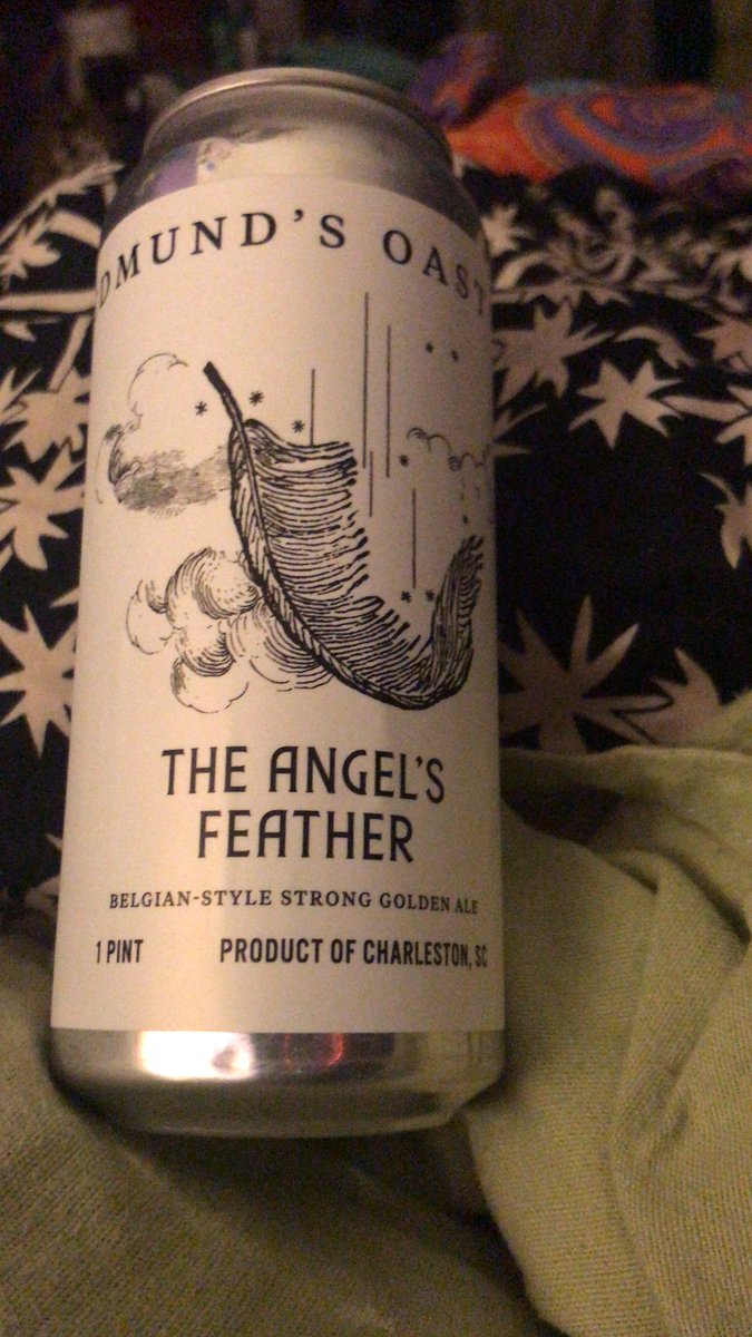 #TheAngelsFeather #beligiumstylestrongale #ABV9point5 #edmundsoast #Charleston #EOBC 
Pint one.