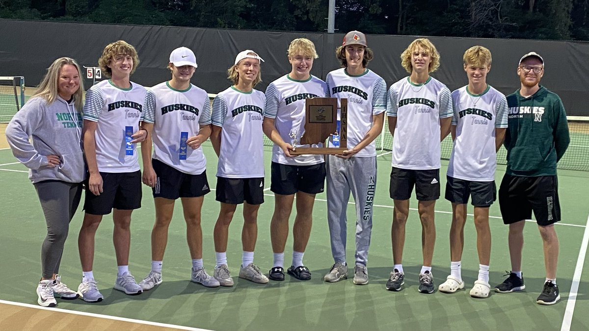 _HuskyAthletics's tweet photo. 🎾 Boys Tennis Score 🎾

Sectional Finals

North 4
Tecumseh 1

Your Huskies are the sectional champions for the 5th year in a row! Go Huskies! https://t.co/uw4EGyQNTT