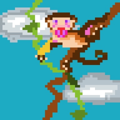 HalieghSummers's tweet photo. SWINGING AMONG THE CLOUDS NFT 

FOUNDATION 1/1 

#PIXELMONKEY 
#MONKEY 
#DIGITALART https://t.co/teroptqDMn