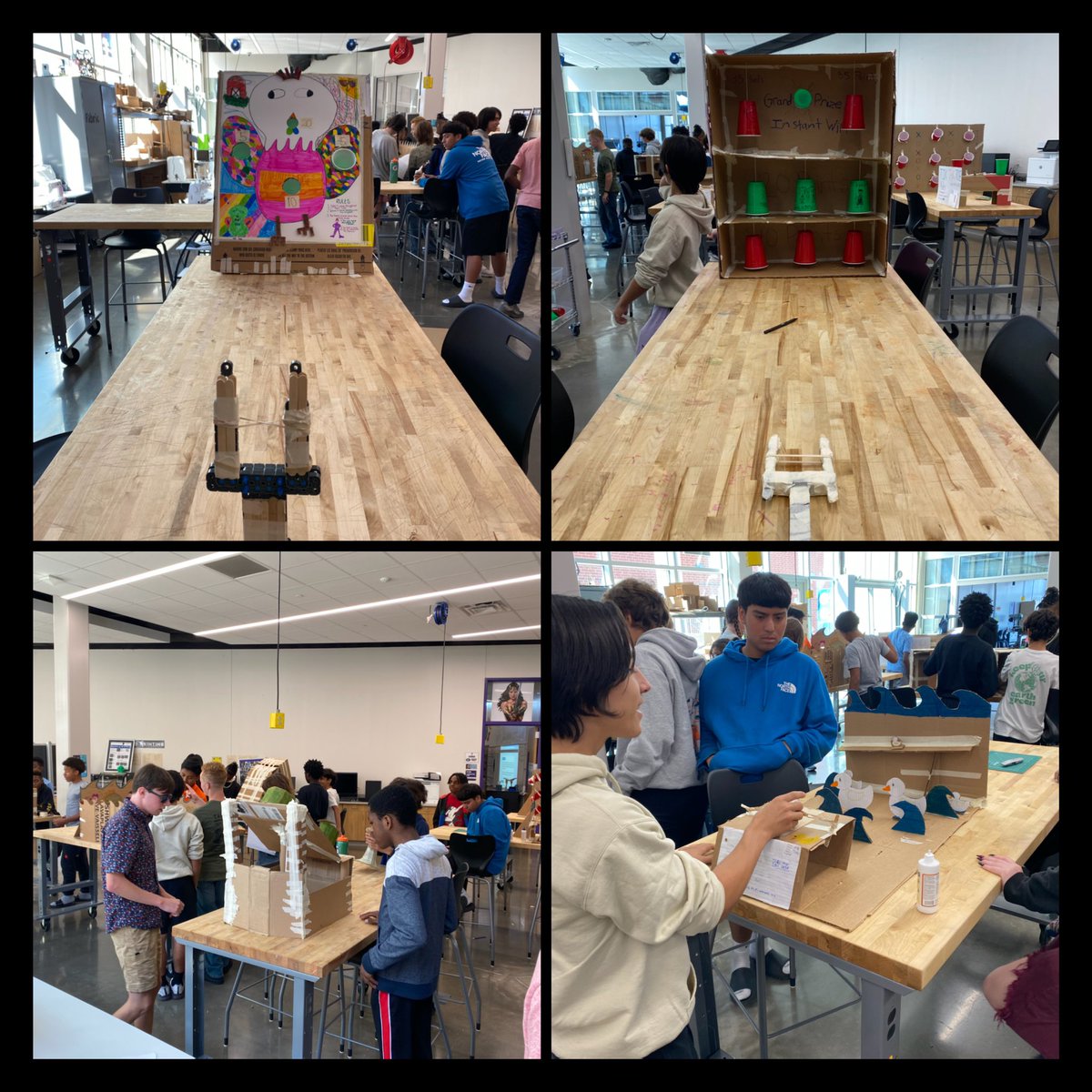 AISD_Makerspace's tweet photo. @MistyPageTech’s PLTW classes are making games &amp; analyzing stats this week in the #makerspace! #IHeartAISD @AnnaISDCTESTEAM https://t.co/e84wI5b8Rl