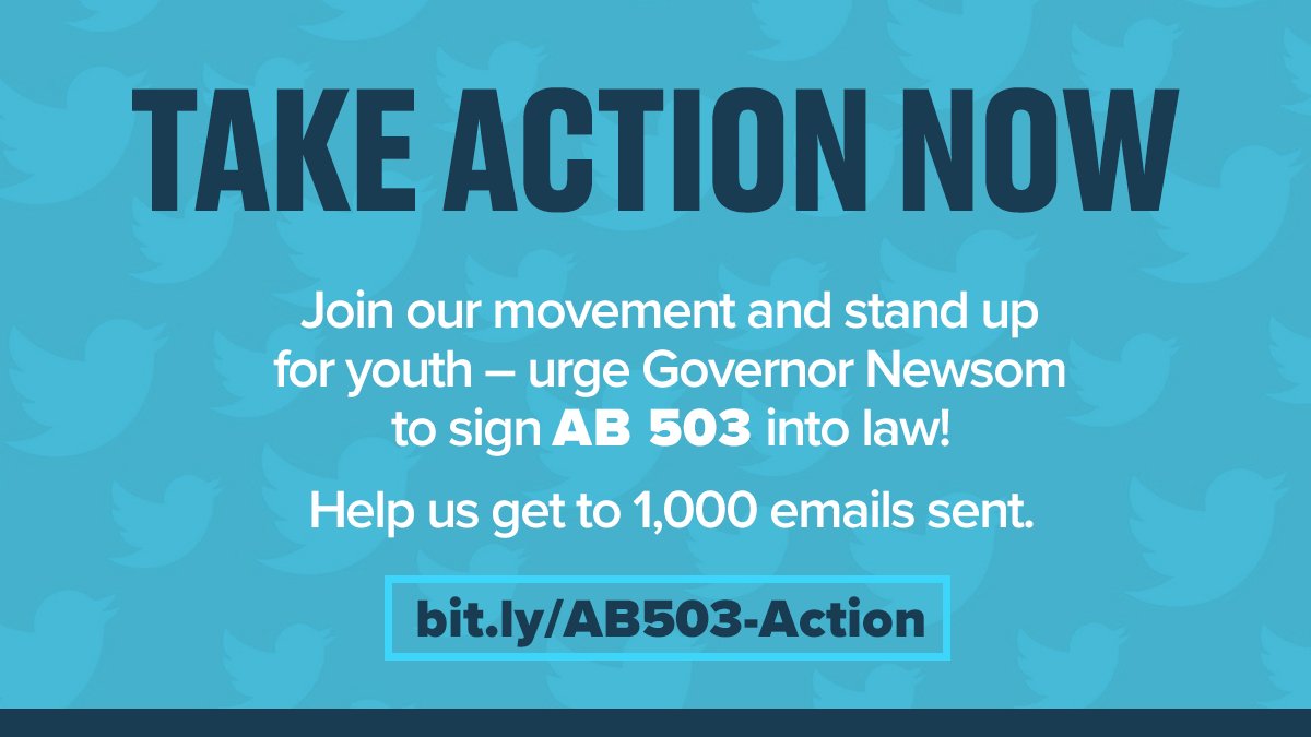 BurnsInstitute's tweet photo. #AB503 helps shift our juvenile justice system from one centered around punishment to one based on care. #AB503TweetWeek
Join us in supporting CA youth: https://t.co/HcuGtbGBfu. #EndEndlessProbation https://t.co/Gg2ySLVNf6