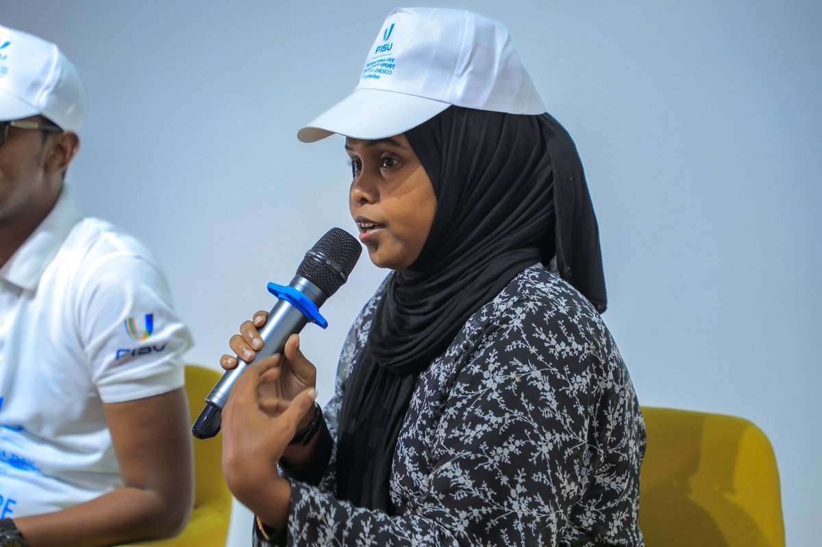 SUSFSomalia's tweet photo. We celebrated international day of  University sport with support of @FISU.

Thanks to Fisu Student Amb @wehlie_ahmed , our Deputy director @Ibraahinnolosha and @nasrokiin for putting this together.

Thanks to @iRiseHub for providing us the space.

#LetsIDUS2022 https://t.co/RS9e3LNumK
