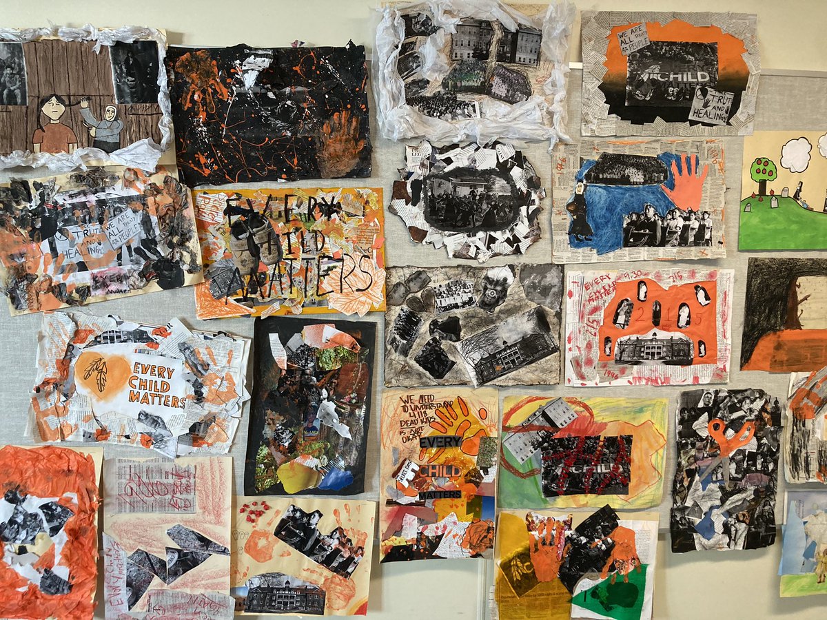 Division 1 and 2 collaborated on some mixed media artwork about the Truth of residential schools and how we can work towards Reconciliation <a href="/ElemHawthorne/">hawthorne.elem</a>
