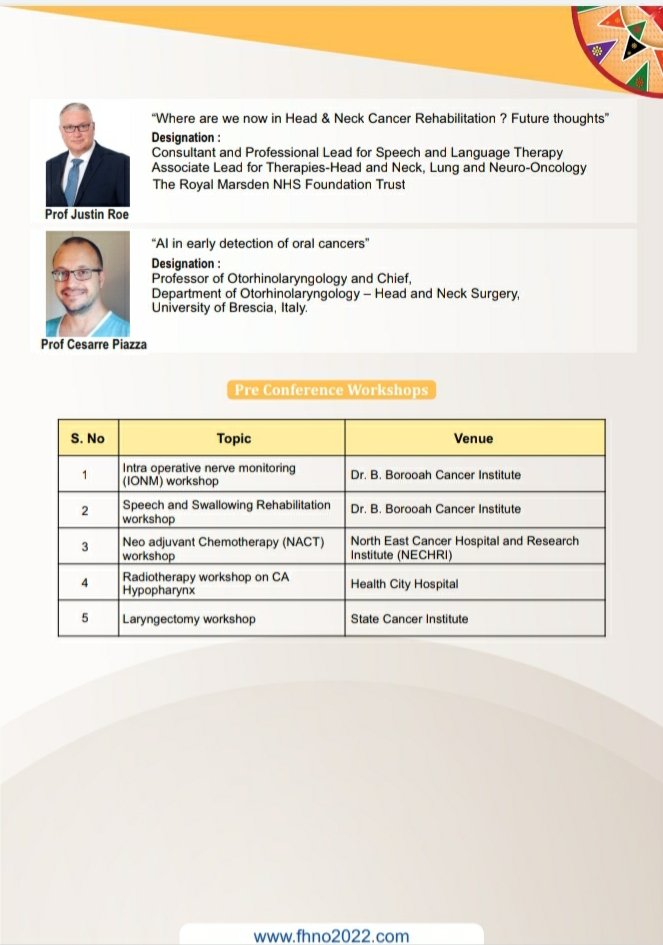 drprathameshpai's tweet photo. 22nd Foundation for Head Neck Oncology meeting in Guwahati, Nov 4-6, 2022
Looking forward to a big congregation for excellent scientific deliberations!! https://t.co/BE796KQ1xp https://t.co/DFpuW0ATjk