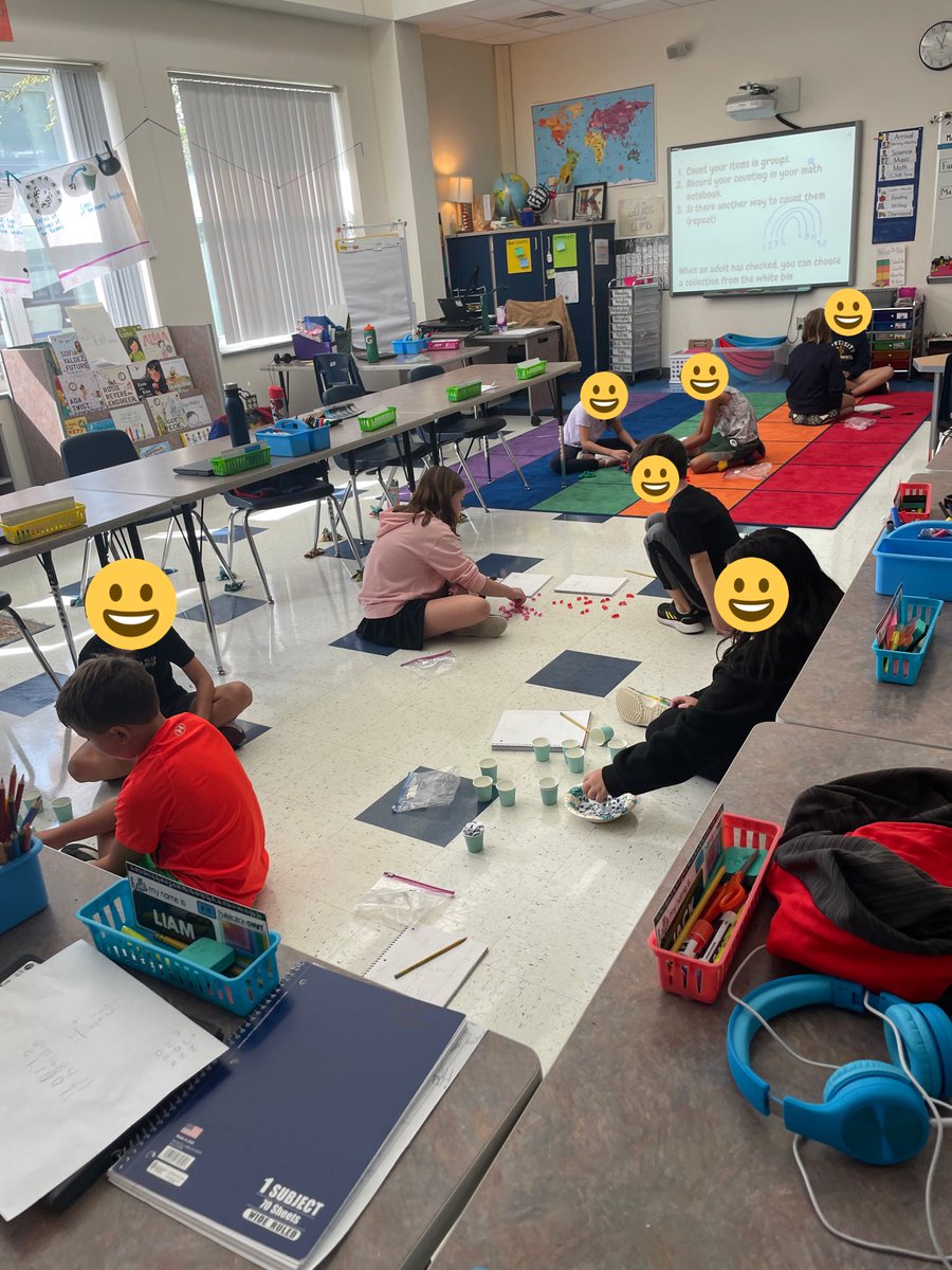 Mrs_Rogers_Math's tweet photo. Discovering factors, multiples, prime, and composite numbers all through counting collections. No matter the grade, this routine just brings so much JOY in the math classroom! https://t.co/Ezal9Uzbi5