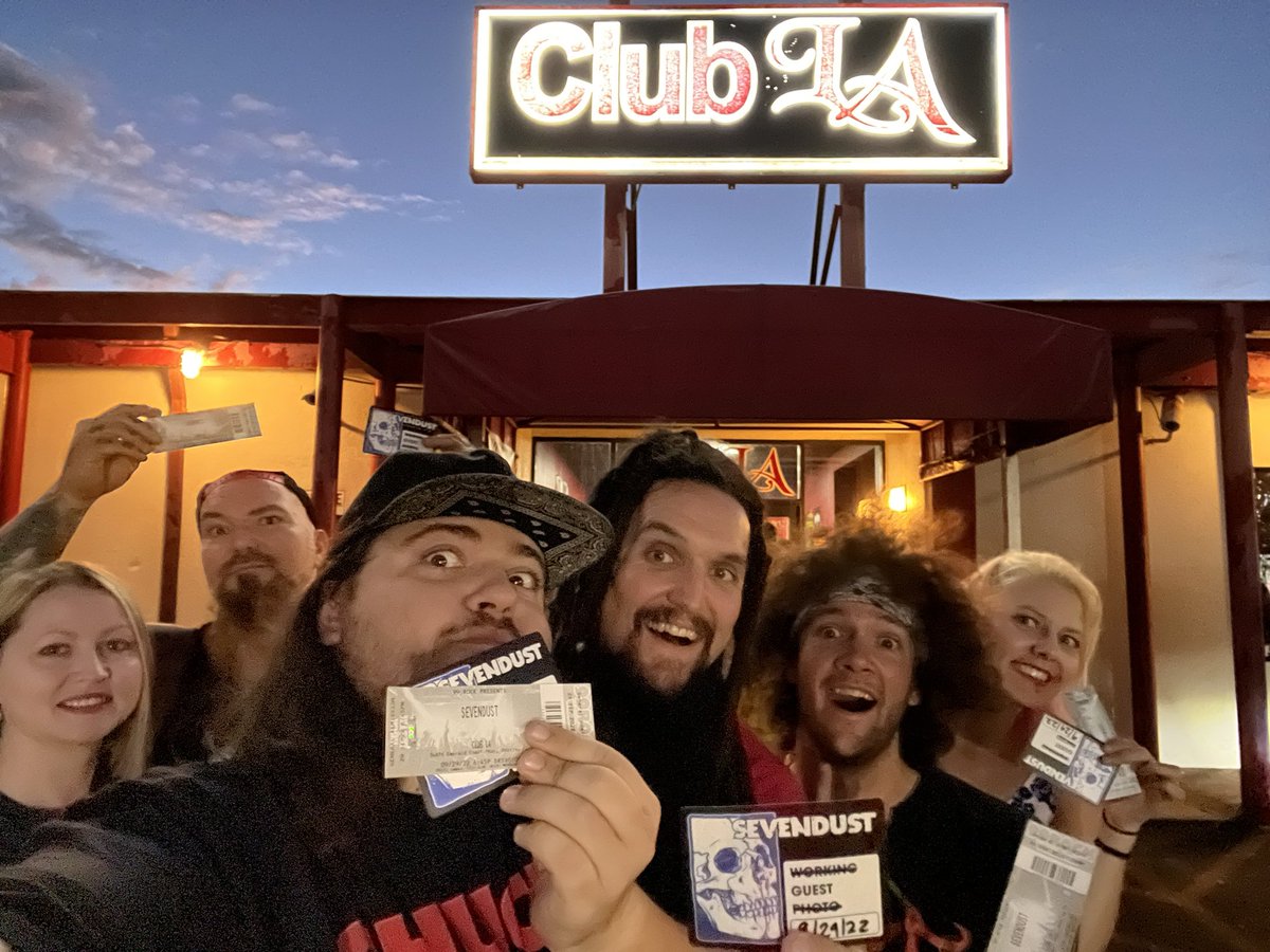 Thank you to Morgan Rose and our friends in <a href="/Sevendust/">SEVENDUST</a> for hooking us up with tickets to their show tonight in Destin,FL🤘

<a href="/nonpoint/">Nonpoint</a> 
#Bastardane
<a href="/BURDENoftheSKY/">Burden of the Sky🤖</a>