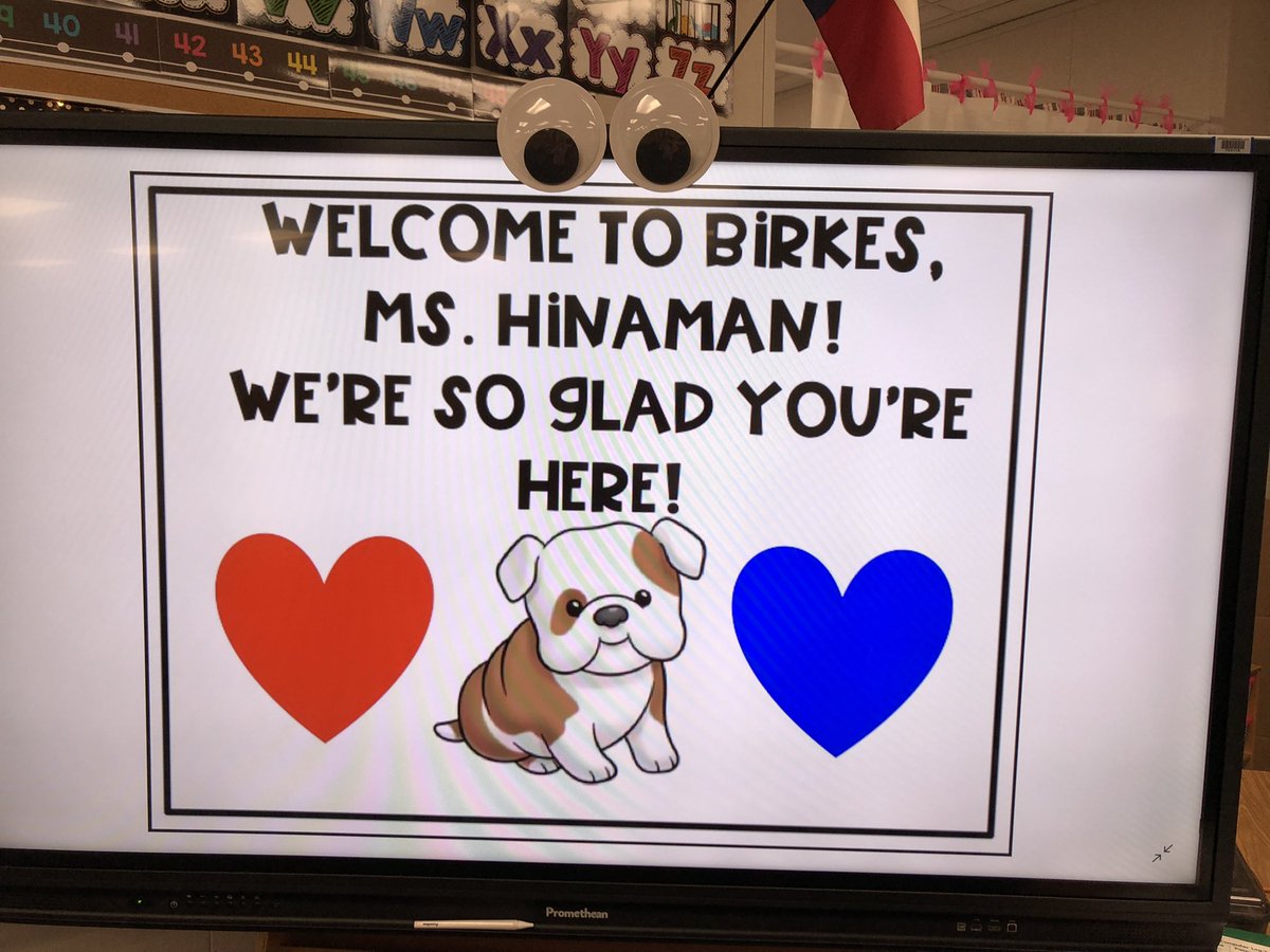 kleinssmith's tweet photo. @BirkesCFISD loves @JulieHinaman and her support of CFISD teachers and students! https://t.co/a6EYL6fuor