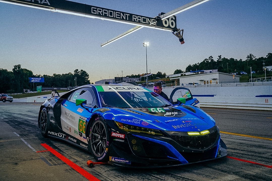 Night practice at @RoadAtlanta 🤩 📸 x @kokoromedia / #AcuraMotorsports / #IMSA / #PetitLeMans