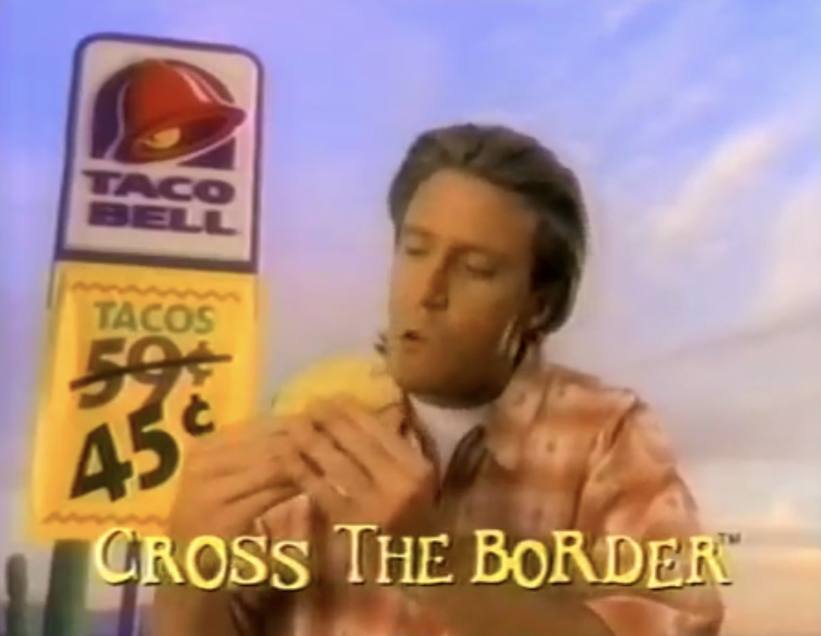Super70sSports's tweet photo. This motherfucker wasn’t about to spend 59 cents on a taco but now you’ve got his goddamn attention. https://t.co/IWtdt9EDe6