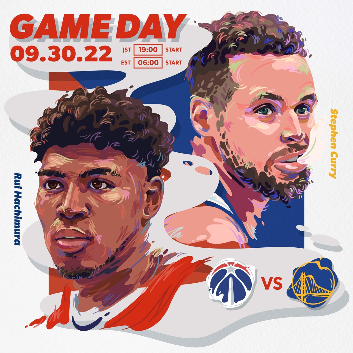 WashWizards's tweet photo. IT'S GAME DAY IN JAPAN 🏀

🆚 @warriors 
⏰  6 a.m. ET | 19:00 JST
📺 @NBCSWashington | @NBATV 
🎙 1580 AM &amp; Wizards App

#NBAJapanGames | @CapitalOne https://t.co/pCWfwK6P0W