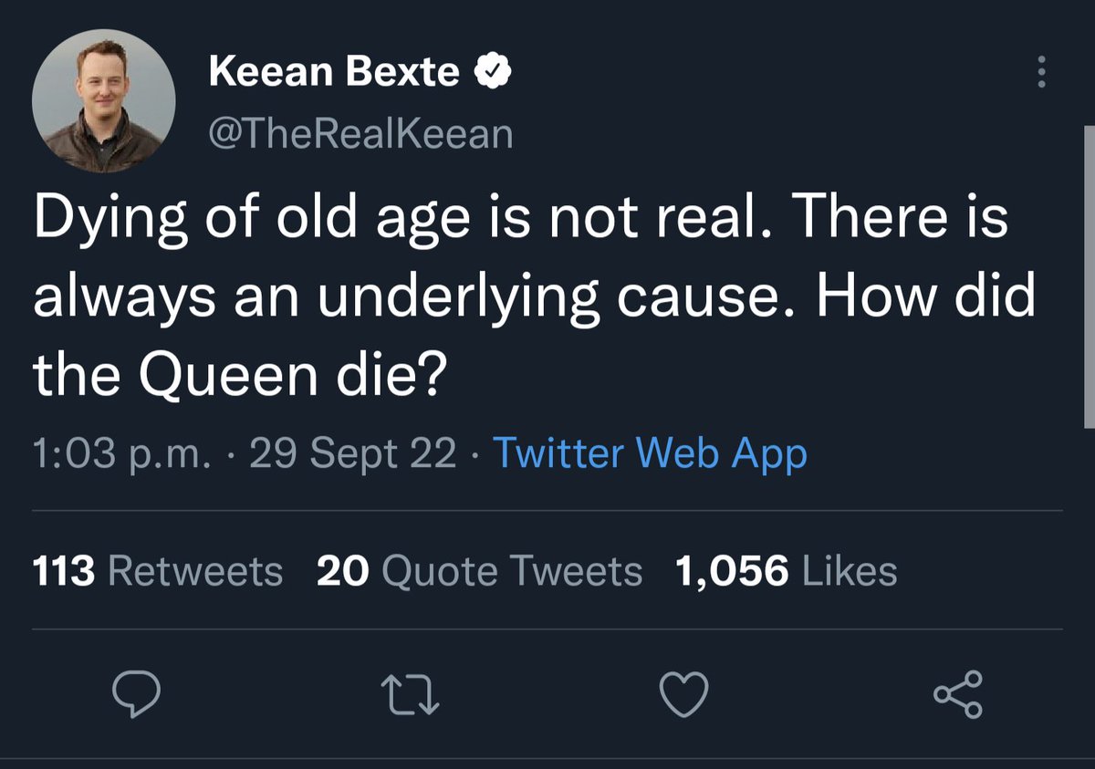 BrentColman's tweet photo. Here we are, at the peak of human civilization, flabbergasted at why a 96 year old woman passed away. https://t.co/tWheJ0qtE1