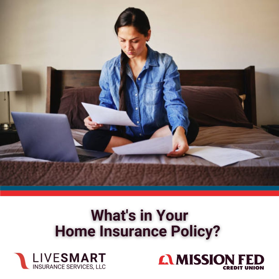 MissionFed's tweet image. There are many terms, conditions and exclusions in a #homeinsurancepolicy. It’s important that you read and understand your Home Insurance policy. Work with a LiveSmart Insurance agent to help you determine what coverage fits your needs! Visit LiveSmartInsurance.com