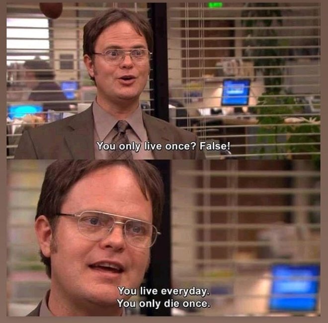 FKASuperOlallo's tweet photo. El YOLO según Dwight #NoControles https://t.co/4RvhDrVEVX