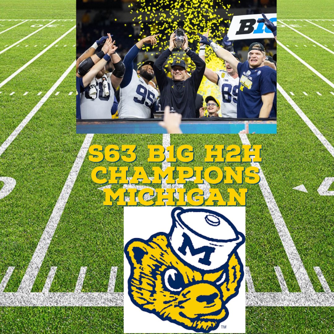 B1G Network (@b1gnetwork) on Twitter photo Congrats to <a href="/uofmretro/">๐๐U๐M๐๐</a> for winning the B1G S63 H2H championship via tiebreaker! Congrats to <a href="/uofmretro/">๐๐U๐M๐๐</a> for winning the B1G S63 H2H championship via tiebreaker!