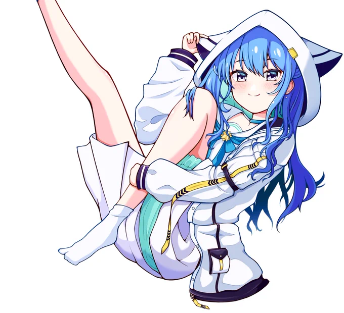 すいちゃんの全体とお顔をクローズアップうん、可愛い 