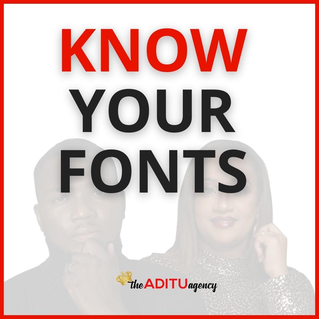 TheAdituAgency's tweet photo. Do you know that different types of fonts trigger different types of emotions!
Do you know a proper use of fonts can interact with your audience more efficiently. Try to understand the font psychology. #iamprinceaderele #meganaderele #createcanva #madewithcanva https://t.co/wqY85cez3f