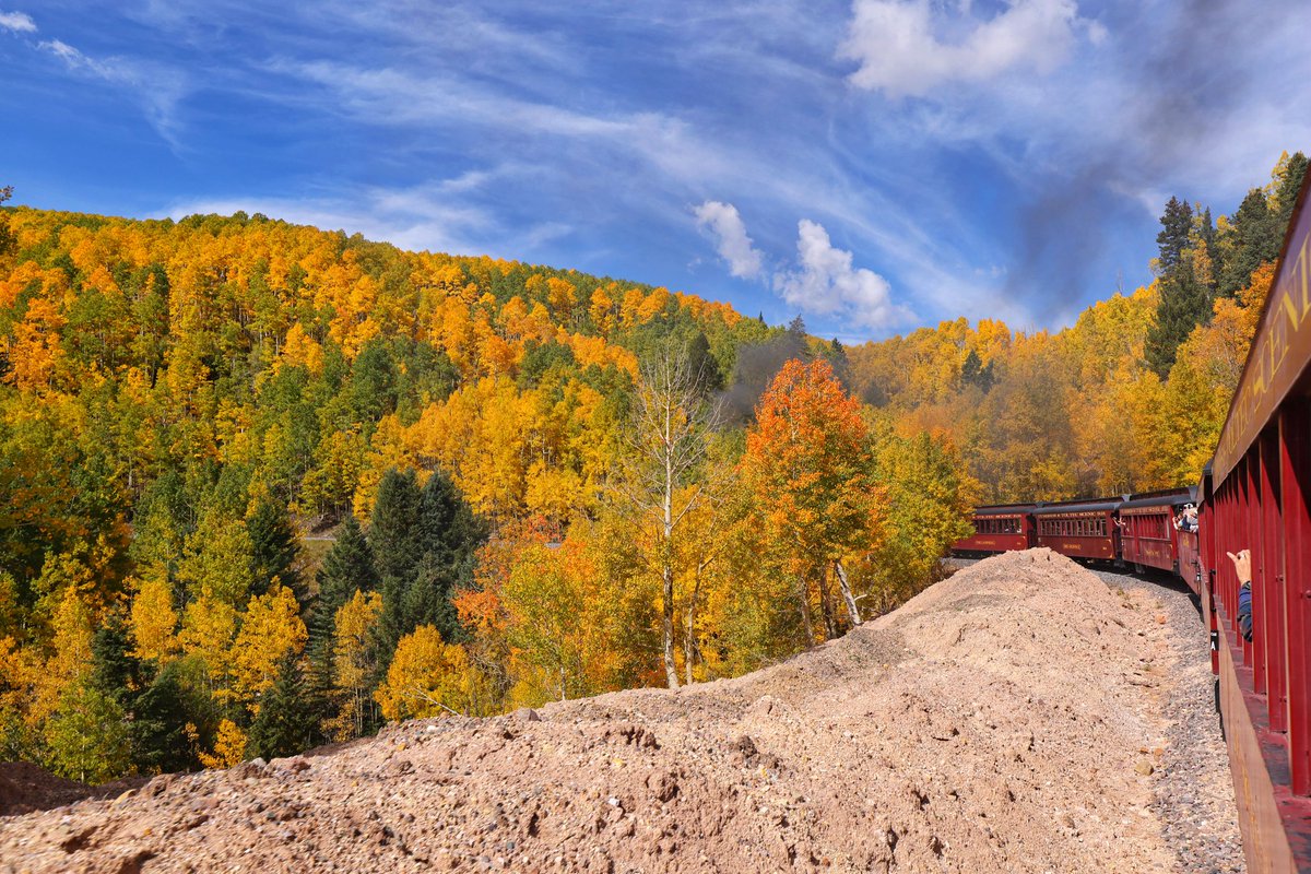 Gorgeous day riding the Cumbres &amp; Toltec scenic railroad along the Colorado / New Mexico border today :D