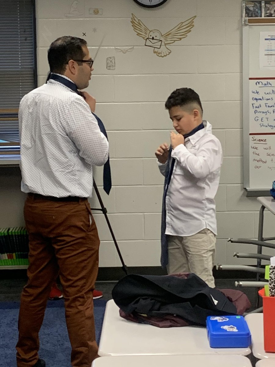 Mr. Matthew Meier (@mrmatthewmeier) on Twitter photo Another successful Dress-To-Impress Thursday. Liam brought in his own tie and asked Mr. Argueta to teach him to tie it. It is truly an amazing blessing to have the opportunity to make a difference each day. #WatchUsSoar
<a href="/MrJArgueta/">Juan Argueta</a> Another successful Dress-To-Impress Thursday. Liam brought in his own tie and asked Mr. Argueta to teach him to tie it. It is truly an amazing blessing to have the opportunity to make a difference each day. #WatchUsSoar
<a href="/MrJArgueta/">Juan Argueta</a>