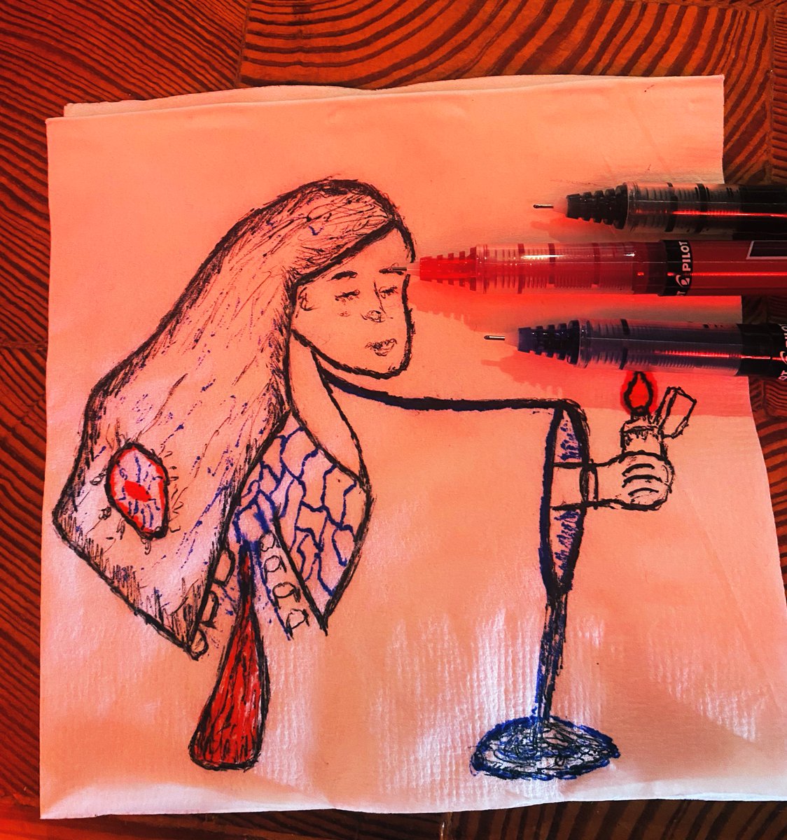 Sol_J_Cor's tweet photo. Bar draw 🍻 ✍🏽 🙌🏽, Drinking and drawing the night away
#NFTart #NFTCommunity #nftartist #drinkinganddrawing https://t.co/7Ri8oqMeEj