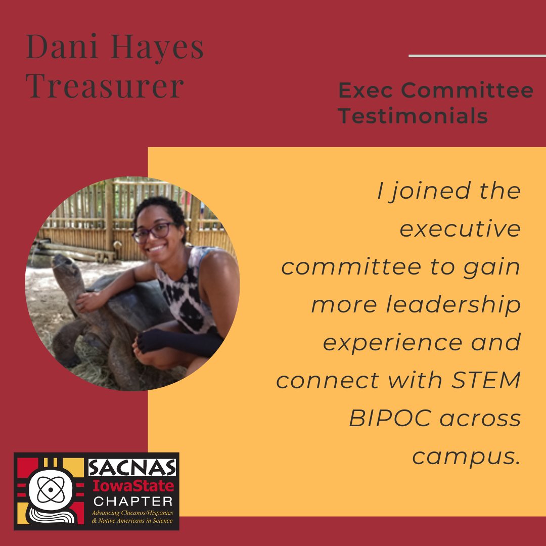 Meet our Exec Committee! Still adjusting to Iowa weather from fabulous Florida, Treasurer Dani Hayes.