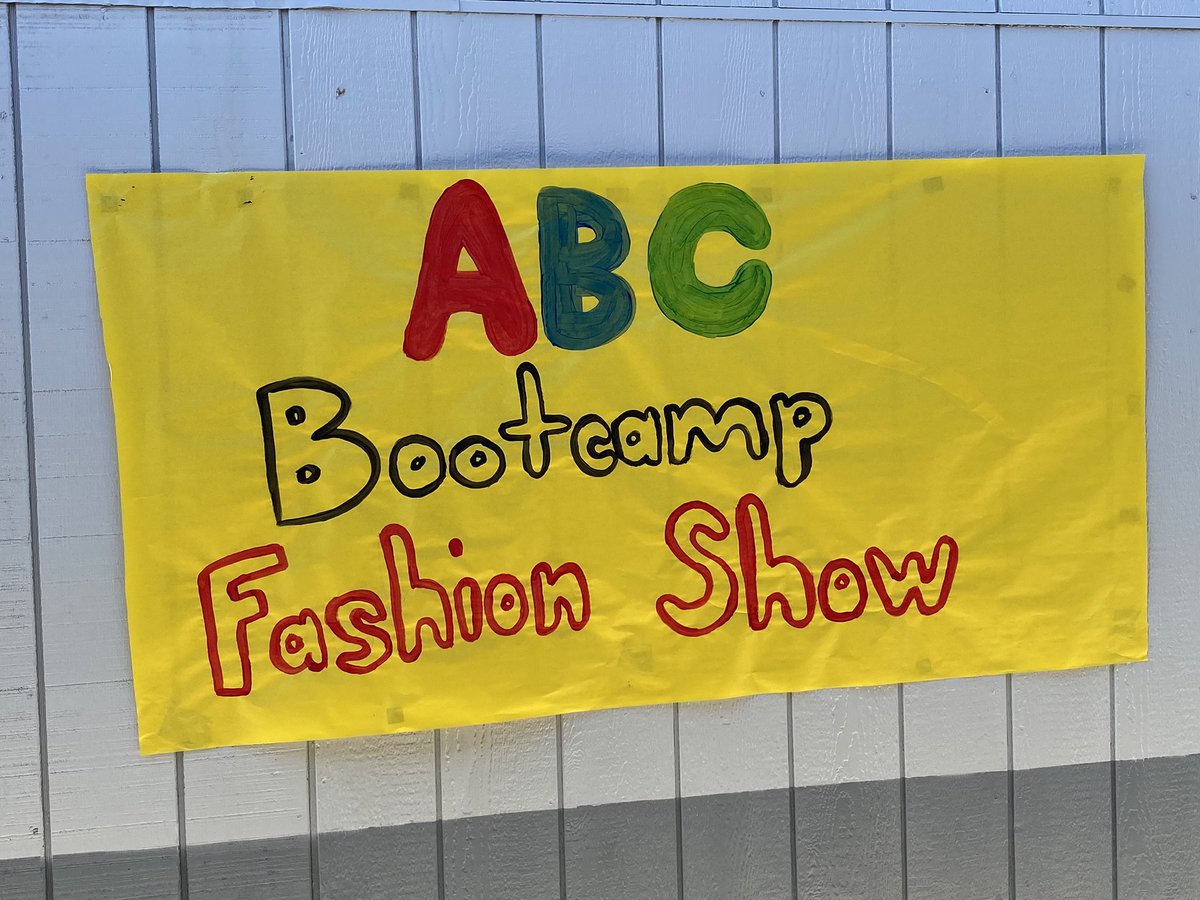 arroyoPUSD's tweet photo. Today our Kindergartners summed up their ABC Bootcamp with a Fashion Show . They were able to take a letter and showcase what they learned. Literacy is one of our key focuses at Arroyo! @PomonaUnified #ArroyoKinders #ABCBootcamp https://t.co/eCyUM3teyy