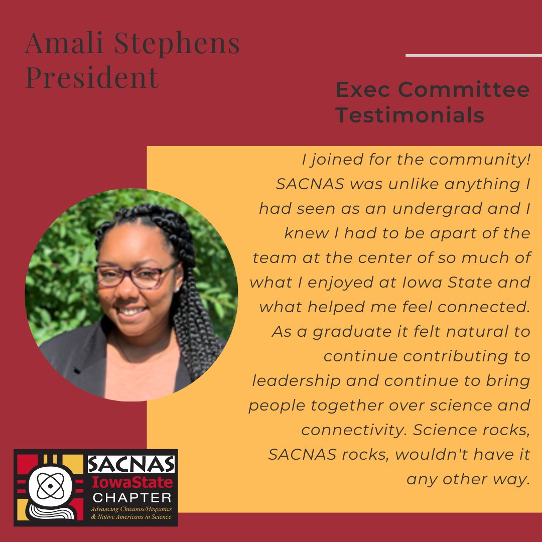 Meet our Exec Committee! Our fearless leader, President Amali Stephens.