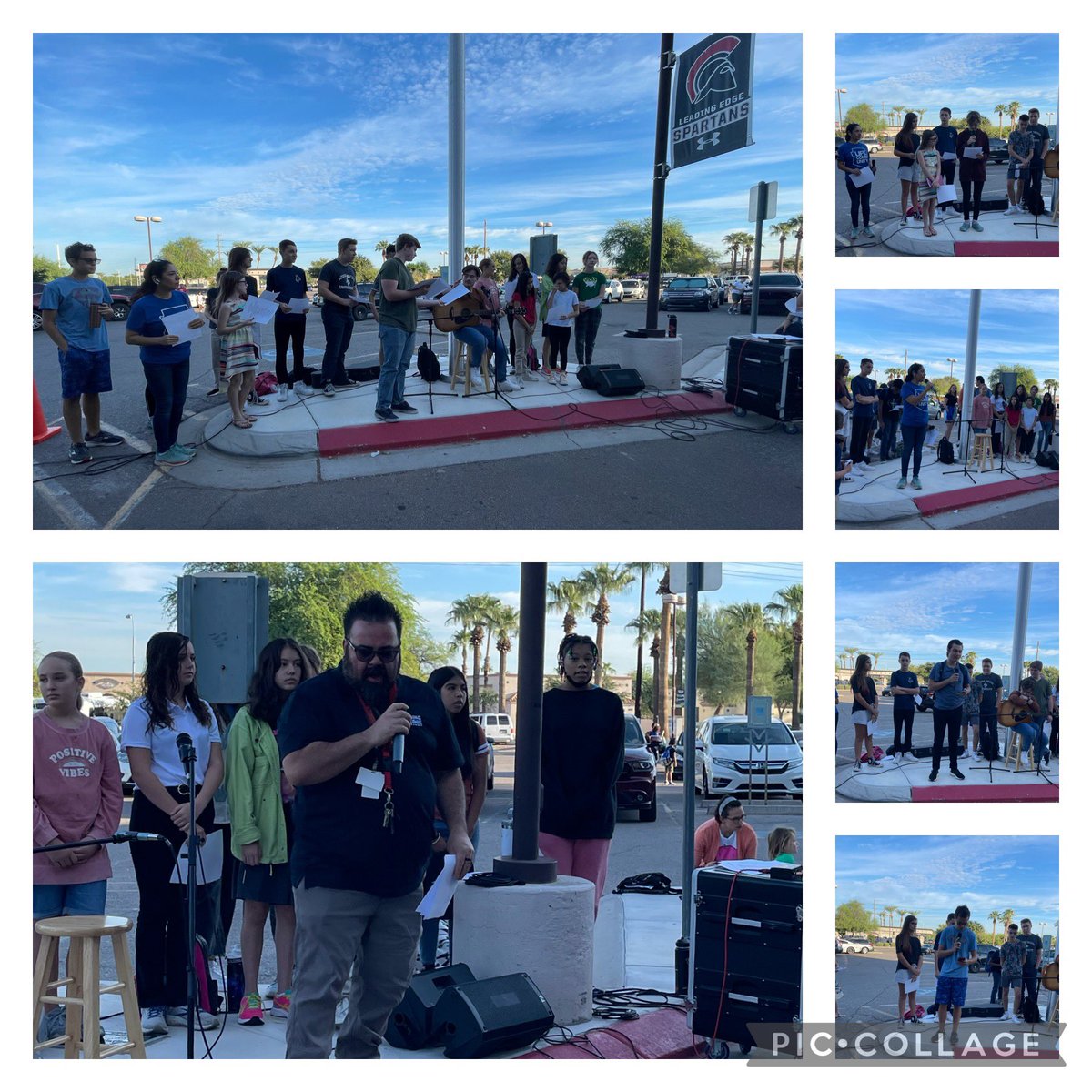 Thank you to the #FCA club from @leadingedgeacademy for an awesome #SeeYouAtThePole this morning! #SYATP2022 #PrincipalLife