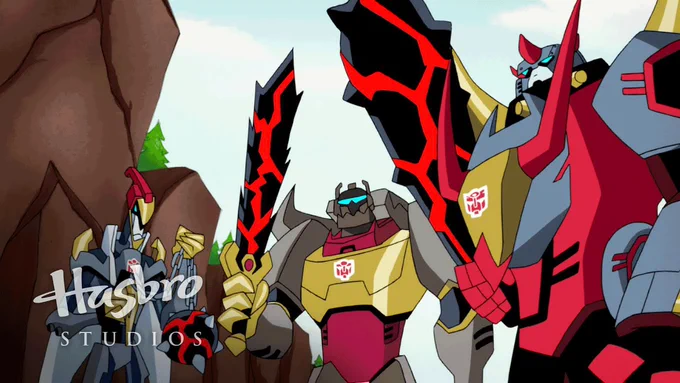 Transformers Animated was like the ROTTMNT of Transformers shows.A unique take on familiar characters with crazy cool art direction, lost way too soon with an amazing but rushed ending. 