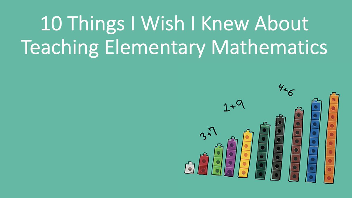 All new session tomorrow - 10 Things I Wish I Knew About Teaching K-5 Math. Classroom ready resources and bad jokes guaranteed 😆 2:45 in Conv Center room 152. #NCTMLA22