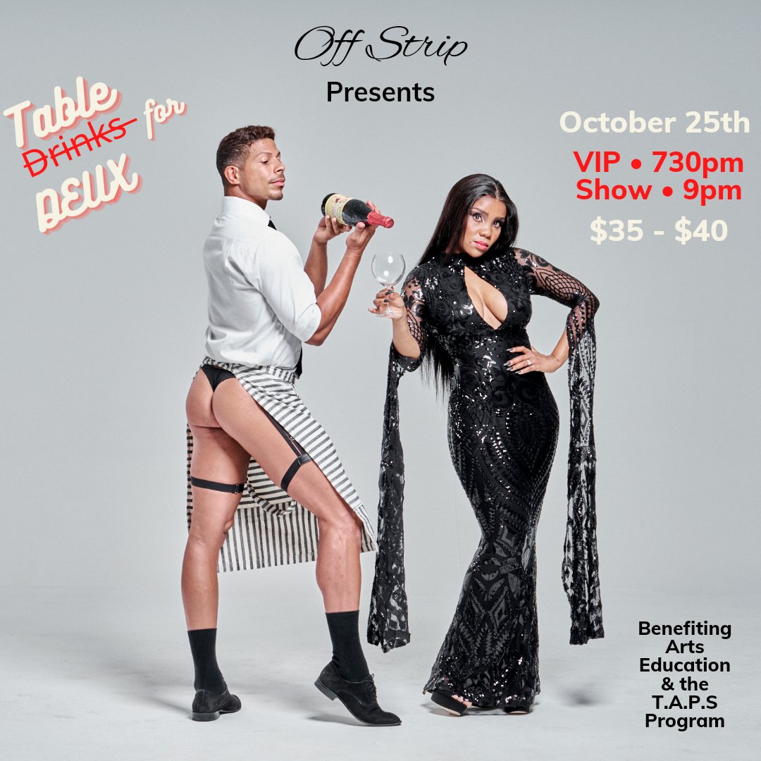 Ebjdance1's tweet photo. Happy #ThirstyThursday 😏 if you're in the #vegas area this Halloween season, come join me and support this wonderful Cause & Event! https://t.co/4AHesrsSHM
#OffStripLV #TableforDeux #costumeparty #cabaret #fundraiser #charityevent #vegasnightlife #cosplay #theaddamsfamily https://t.co/vX4bVGee0l