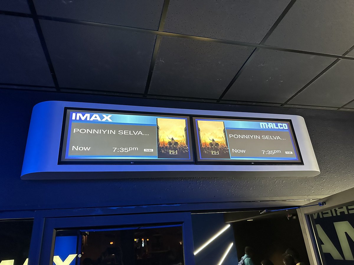 SSanthoz's tweet image. Ponniyin Selvan #PS1 #imaxexperience @sarigamacinemas