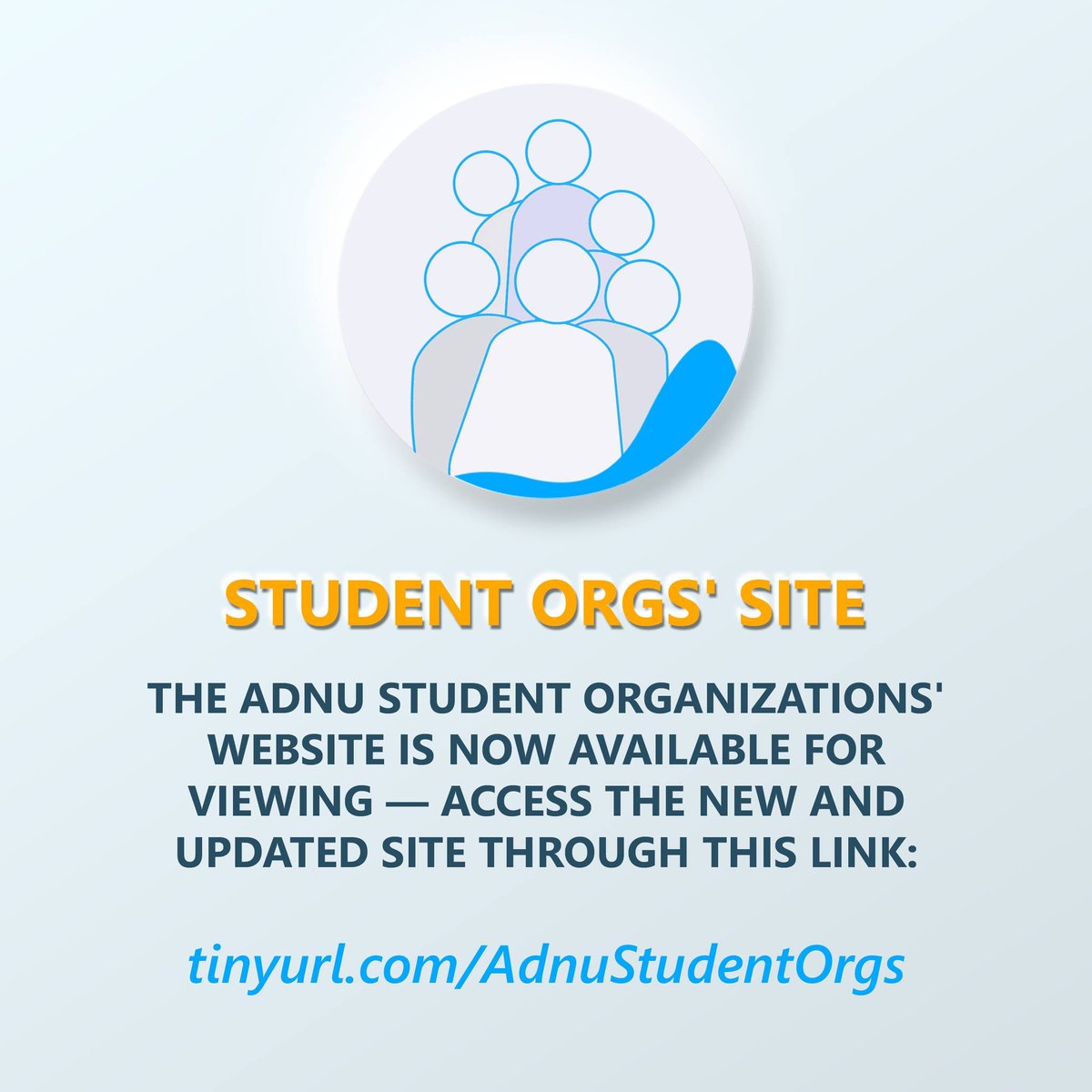 ADNU_Official's tweet photo. The AdNU Student Organizations' Website is NOW AVAILABLE for viewing — You can access it through this link: https://t.co/XsgezEsS1K.
#AdnuOsa
#ExperienceOsa
Source: https://t.co/s6fBKs8ldR https://t.co/cmGBS2wsjk